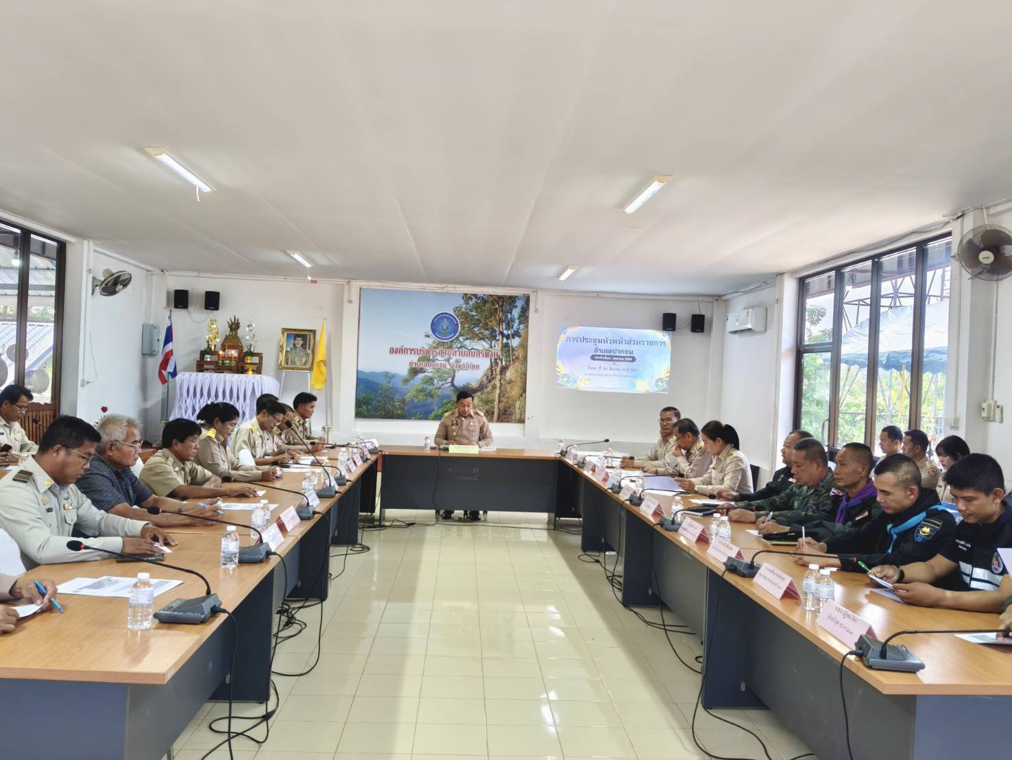 พช.ปากชม ร่วมประชุมหัวหน้าส่วนราชการอำเภอปากชม ประจำเดือนเมษายน 2569