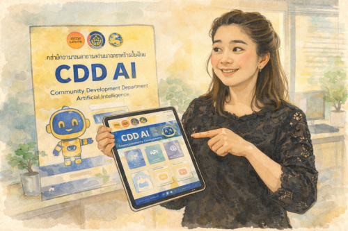 💻📱 พช.ปากชม ประชาสัมพันธ์ระบบ CDD AI ผู้ช่วยพัฒนากร บริการอัจฉริยะ เพื่อการพัฒนาชุมชน
