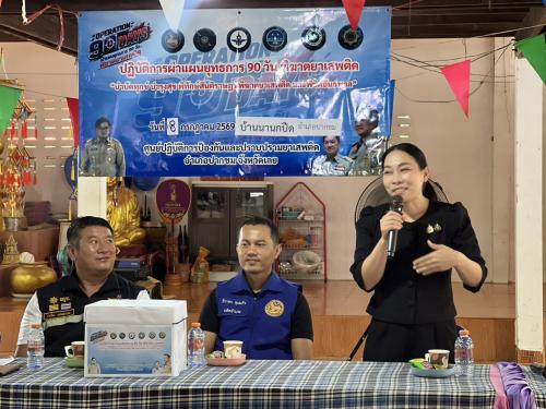 พช.ปากชม >> เปิดยุทธการ ‘Operation 90 Days’ ผ่าแผนพิฆาตยาเสพติด-ชู ‘กองทุนแม่ฯ’ บูรณาการชุมชนปลอดภัย!